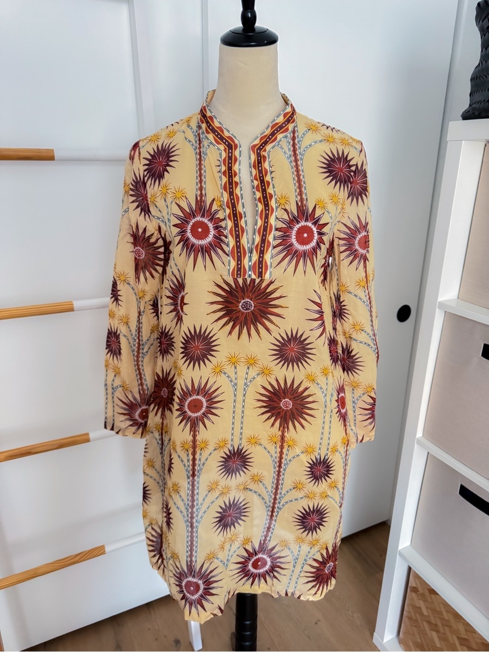 Emporio Sirenuse Positano Giada Dress Tunic Caftan Cotton